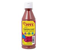 Jovi - Témpera líquida, botella de 250ml, Color marrón, Pintura a base de ingredientes naturales, Fácil de lavar, Sin gluten, Ideal para uso escolar (50212)
