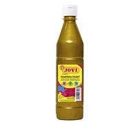 Jovi- Témpera líquida, Color oro, 500 ml (Paquete de 1) (38) | Pintura a base de ingredientes naturales, Fácil de lavar, Sin gluten