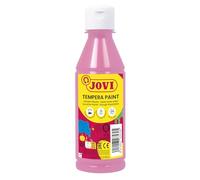 Jovi - Témpera líquida de 250ml, Color Rosa, Pintura a base de ingredientes naturales, Fácil de lavar, Sin gluten, Ideal para uso escolar (50205)