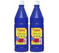 Jovi Tempera liquida escolar 1000 ml azul ultramar (Paquete de 2)