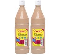 Jovi Tempera liquida escolar 1000 ml carne (Paquete de 2)