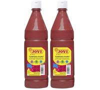 Jovi Tempera liquida escolar 1000 ml marron (Paquete de 2)