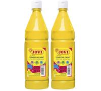 Jovi - Témpera liquida escolar, color Amarillo, 1000 ml (511) (Paquete de 2)