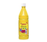 Jovi - Témpera liquida escolar, color Amarillo, 1000 ml (511) | Pintura a base de ingredientes naturales, Fácil de lavar, Sin gluten