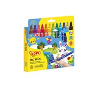 Jovi Thick felt tip pens, 5.8 mm line width, washable, non-slip tip, set of 12 c