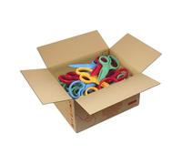 Jovi - Tijera escolar de plastico de seguridad para niños, corta pasta, a granel 25 unidades, +3 años