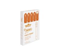 Jovi - Twist Face Paint, Maquillaje Facial Infantil, 5 Unidades, Color Naranja