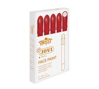 Jovi - Twist Face Paint, Maquillaje Facial Infantil, 5 Unidades, Color Rojo (19105)