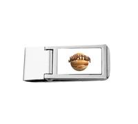 Jovian Eye Spot Shadow Art Deco Fashion Slim Money Clip Stainless Holder Pocket Wallet