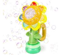 Jovicos Máquina de burbujas para niños, recargable, bailarín de girasol, soplador automático de burbujas, juguetes para bebés, niños, niñas, regalo, pistola de burbujas, recuerdos de fiesta