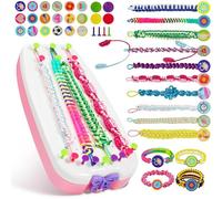 Jovicos Pulsera de la amistad para hacer tú mismo, pulseras creativas para niñas, juegos de manualidades infantiles, regalos para niñas 6, 7, 8, 9, 10, 11, 12 años, para niños a partir de 6 años