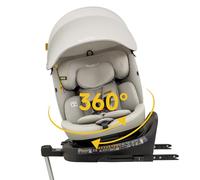 Jovikids I-size Silla Coche Bebé Grupo 0 1 2 3 ISOFIX, Giratoria 360 Universal, ECE R129, para Niños de 40-150cm, 0 Meses-12 Años, Pierna de Apoyo （ Verde）