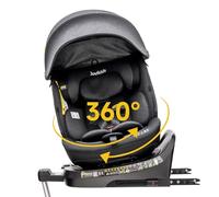 Jovikids I-size Silla Coche Bebé Grupo 0 1 2 3 ISOFIX, Giratoria 360 Universal, ECE R129, para Niños de 40-150cm, 0 Meses-12 Años, Pierna de Apoyo （ Verde）