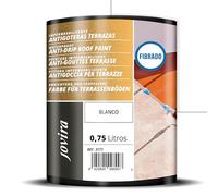 JOVIRA PINTURAS | 1 Kg| Pintura Impermeabilizante Antigoteras con Fibras - Sella Goteras y Grietas - Pintura Elástica para Terrazas, Tejados y Medianeras. (750 Mililitros, Blanco) F-22
