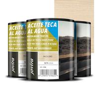 JOVIRA PINTURAS 2,25 L | Aceite Teca al agua, Protección y restauración de la madera Teca en intemperie (3X750 Mililitros, Incoloro) E-25-3