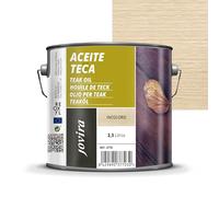 JOVIRA PINTURAS 2,3 L | Aceite Teca, para madera exterior, Protección y restauración de la madera Teca en intemperie (2,3 Litros, Incoloro) G-35