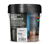 JOVIRA PINTURAS 20 Kg | Pintura Mate Cubriente | Colores | Pintura interior-exterior con excelente poder cubriente. (15 Litros, Blanco) A-32C