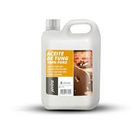 JOVIRA PINTURAS Aceite de Tung (100% Puro) | 2 Litros |. Indicado para tratar la madera, protegiendola del sol y lluvia. Evita la entrada de humedades. (2 Litros) B-31