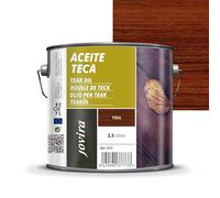 JOVIRA PINTURAS Aceite Teka, para madera exterior, Protección y restauración de la madera Teca en intemperie (2,3 Litros, Teka)