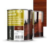 JOVIRA PINTURAS Aceite Teca Suelos, para madera exterior, terrazas, tarima, muebles jardín, Protección, restauración y cuidado de la madera Teca en intemperie exterior. (2x750 Mililitros)
