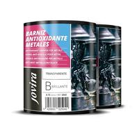 JOVIRA PINTURAS Barniz Antioxidante Metales Transparente Brillante al Agua, Protección y decoración de metales. (2x750 Mililitros)