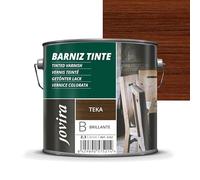 JOVIRA PINTURAS Barniz Brillante Tinte (6 colores). Barniz para madera. Protege, decora y embellece. (2,3 Litros, Teka) D-8