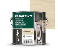 JOVIRA PINTURAS Barniz Brillante Tinte (6 colores). Barniz para madera. Protege, decora y embellece. (2,3 Litros, Incoloro) D-14
