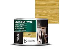 JOVIRA PINTURAS Barniz Brillante Tinte (6 colores). Barniz para madera. Protege, decora y embellece. (375 Mililitros, Pino) D-18