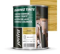 JOVIRA PINTURAS Barniz Brillante Tinte (6 colores). Barniz para madera. Protege, decora y embellece. (750 Mililitros, Pino) D-10