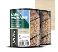 JOVIRA PINTURAS Barniz Intemperie al Agua, para el cuidado y la decoración de maderas en exterior. (2x750 Mililitros, Satinado)