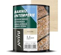 JOVIRA PINTURAS Barniz Intemperie al Agua, para el cuidado y la decoración de maderas en exterior. (750 Mililitros, Mate) H-26