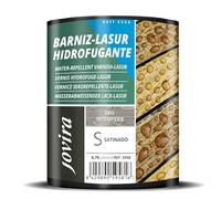 JOVIRA PINTURAS BARNIZ-LASUR Hidrofugante Protector Satinado al Agua | 750 ml | Protege, decora y embellece todo tipo de madera con efecto perlado. (750 Mililitros, Gris) E-34