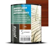 JOVIRA PINTURAS BARNIZ-LASUR Protector Antideslizante Tarimas al Agua. Protege, decora y embellece tarimas de piscinas y jardines. (750 Mililitros, Teka) G-21