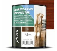 JOVIRA PINTURAS BARNIZ-LASUR Protector MATE al Agua |750 ML| Protege, decora y embellece todo tipo de madera. (750 Mililitros, Teka) G-14