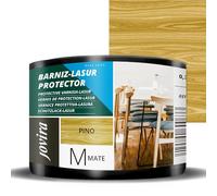 JOVIRA PINTURAS BARNIZ-LASUR Protector Mate al Agua. Protege, decora y embellece todo tipo de madera. (375 Mililitros, Pino) G-15