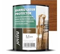 JOVIRA PINTURAS BARNIZ-LASUR Protector Mate al Agua. Protege, decora y embellece todo tipo de madera. (750 Mililitros, Roble) G-10