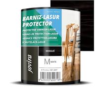 JOVIRA PINTURAS BARNIZ-LASUR Protector Mate al Agua. Protege, decora y embellece todo tipo de madera. (750 Mililitros, Wengué) F-8