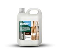 JOVIRA PINTURAS BARNIZ-LASUR Protector Satinado al Agua. Protege, decora y embellece todo tipo de madera. (2 Litros, Castaño)