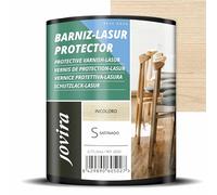 JOVIRA PINTURAS BARNIZ-LASUR Protector Satinado al Agua. Protege, decora y embellece todo tipo de madera. (750 Mililitros, Incoloro) E-2