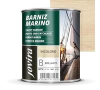 JOVIRA PINTURAS Barniz Marino. Para madera exterior-interior, incoloro-transparente. Especial resistencia en ambientes marinos. (750 Mililitros, Brillante) K-47