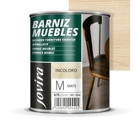 JOVIRA PINTURAS. BARNIZ MUEBLES, excepcional dureza y resistencia al rayado para todo tipo de maderas (750 Mililitros, Mate)