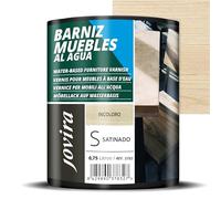 JOVIRA PINTURAS BARNIZ MUEBLES SATINADO al Agua, para el cuidado y decoración de muebles de madera. (750 Mililitros, Satinado)