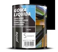 JOVIRA PINTURAS Caucho Líquido - Goma Líquida al Agua. Impermeabilizante especial para sellar, proteger y reparar. (750 Mililitros, Negro) B-21