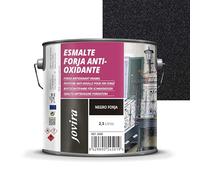 JOVIRA PINTURAS Esmalte Forja Antioxidante al Disolvente |2,3 L| Protección y decoración sobre hierro. (2,3 Litros, Negro Forja)
