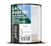 JOVIRA PINTURAS Esmalte Laca Puertas al Agua |750 ml| Satinado | Renueva y decora las puertas y muebles de madera (750 Mililitros, Blanco) C-3