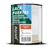 JOVIRA PINTURAS Esmalte Laca Puertas al Agua 750ML Satinado, Renueva y decora las puertas y muebles de madera (750 Mililitros, Terracota Cálido) -T