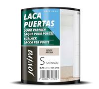 JOVIRA PINTURAS Esmalte Laca Puertas al Agua 750ML Satinado, Renueva y decora las puertas y muebles de madera (750 Mililitros, Beige Arena) -T
