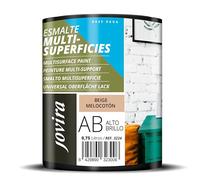 JOVIRA PINTURAS Esmalte Multisuperficies al Agua Alto Brillo. Decora y protege superficies de difícil adherencia. (750 Mililitros, Beige melocotón) -T