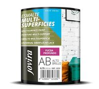 JOVIRA PINTURAS Esmalte Multisuperficies al Agua Alto Brillo. Decora y protege superficies de difícil adherencia. (750 Mililitros, Fucsia profundo) -T