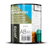 JOVIRA PINTURAS Esmalte Multisuperficies al Agua Alto Brillo. Decora y protege superficies de difícil adherencia. (750 Mililitros, Blanco) -T